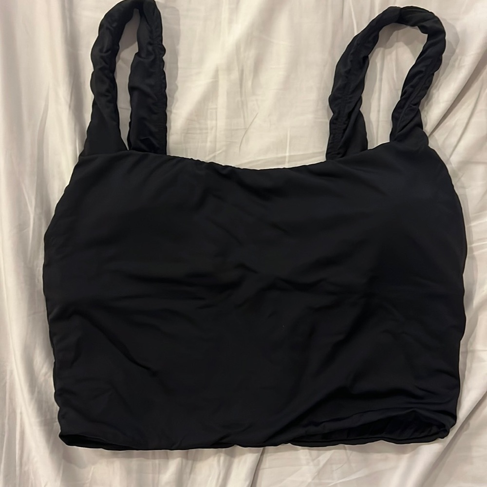 Andie swim tankini top black size medium- Excellent Condition!